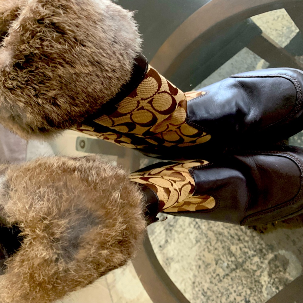 Coach fur boots. Just in time for cooler weather!